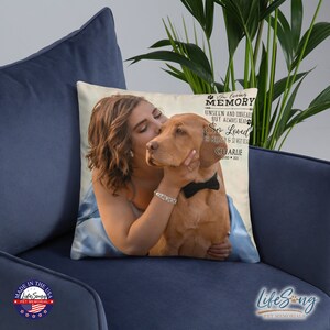Pet Loss Pillow | Pet Memorial Gift | Custom Pet Pillow | Dog Remembrance | Pet Sympathy Gift | Cat Loss Gift