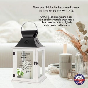 Personalized Memorial Lantern | In Memory Lantern | LED Flameless Lantern | Personalized Gift | Loss of Loved One | Personalized Grief Gift