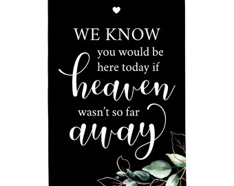 Celebration of Life | Loss of Loved One | Memorial Favors | Funeral Sign | Memorial Gift | Wedding Memorial Sign | Funeral Favors | Funeral