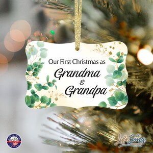 First Christmas As Grandparents Ornament | Gift Ideas for Grandparents | First Time Grandparents | Christmas Grandparent Gifts | Ornament