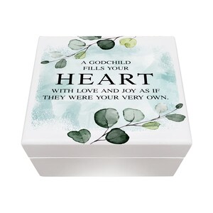 Wooden Keepsake Box - Wooden Trinket Box - White Wood Box