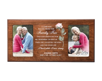Memorial Photo Frame | Family Picture Frame | Memorial Favors | Custom Picture Frame | In Loving Memory