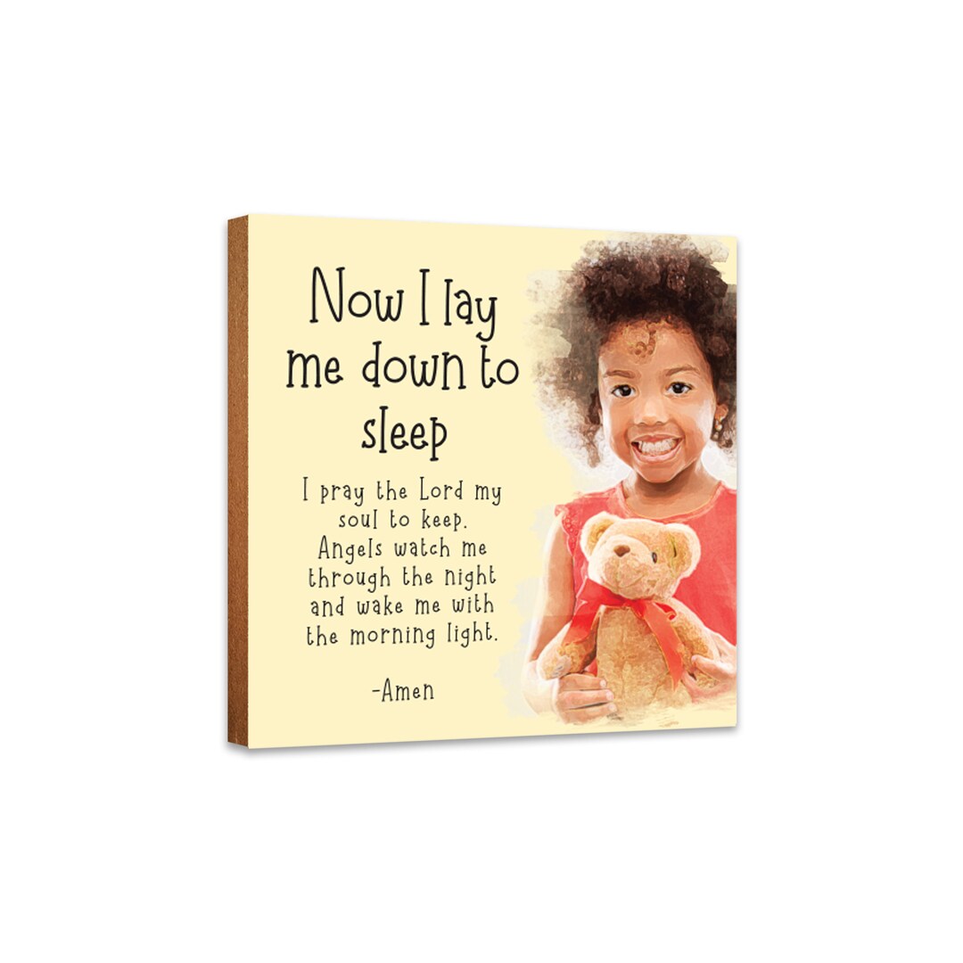 Praying Children Shelf Sitter Christian Gifts Nursery Décor Bible Verse