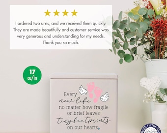 personalized baby urn for ashes, baby remembrance keepsake urn, stillborn baby urn with name, infant memorial urn, baby angel memorial urn