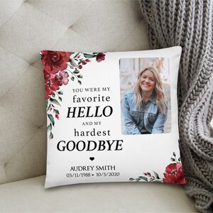 Personalized Memorial Pillow | Custom Pillow | Memory Pillow | Memorial Gift | Bereavement Gift | Sympathy Gift | In Loving Memory
