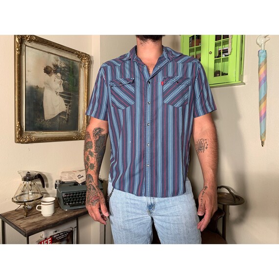 vintage levis button up shirt