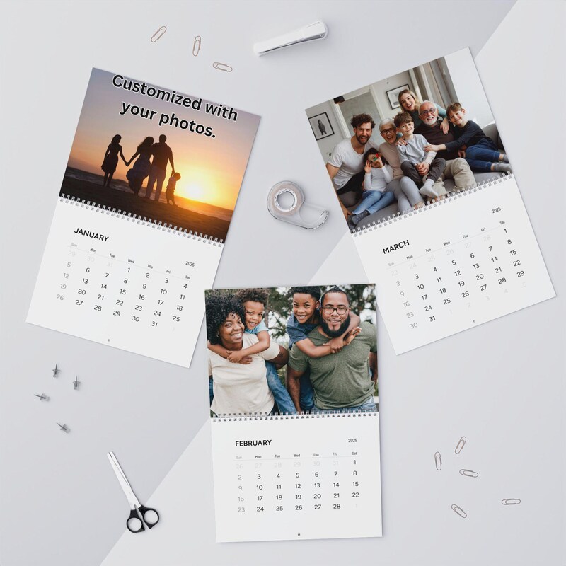 Family Pictures Calendar Etsy