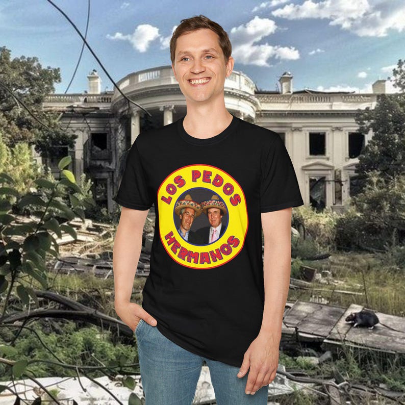 Los Pedos Hermanos Retro Trump Epstein Camiseta imagen 3