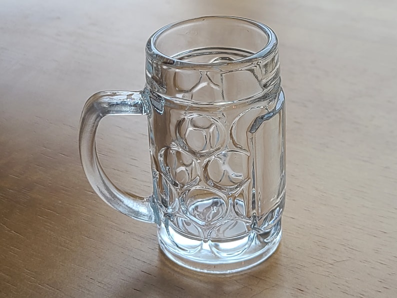 Mini Tavern Mug Beer Stein Custom Shot Glass. 1.35oz Shot Glasses Day Mini Beer Mugs with Handle, Irish Gifts. image 10
