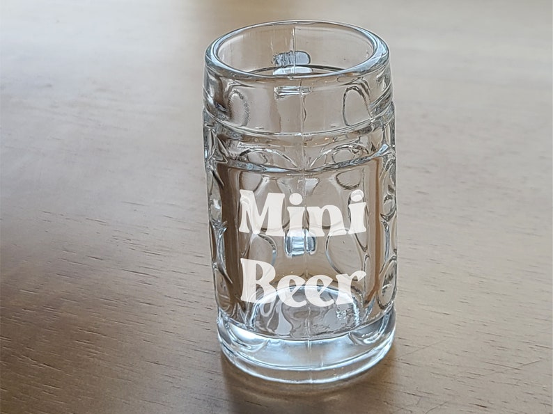 Mini Tavern Mug Beer Stein Custom Shot Glass. 1.35oz Shot Glasses Day Mini Beer Mugs with Handle, Irish Gifts. image 9