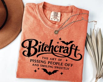 Bitchcraft T-Shirt | Funny Fall Women's Graphic Tee | Sarcastic Witch Shirt
