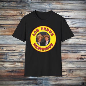 Los Pedos Hermanos Retro Trump Epstein Camiseta Black