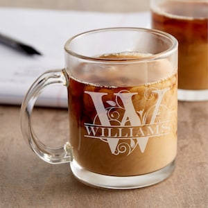 Custom Coffee Mug with Handle Personalized Laser Engraved 12 oz Coffee Mug with Handle. Gifts for Her, Gift for Mom.