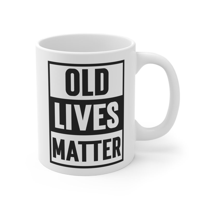 Vintage-Inspired Old Lives Matter Mug Hilarious Birthday Gift for Parents, Grandparents, and Friends with a Playful Design image 4
