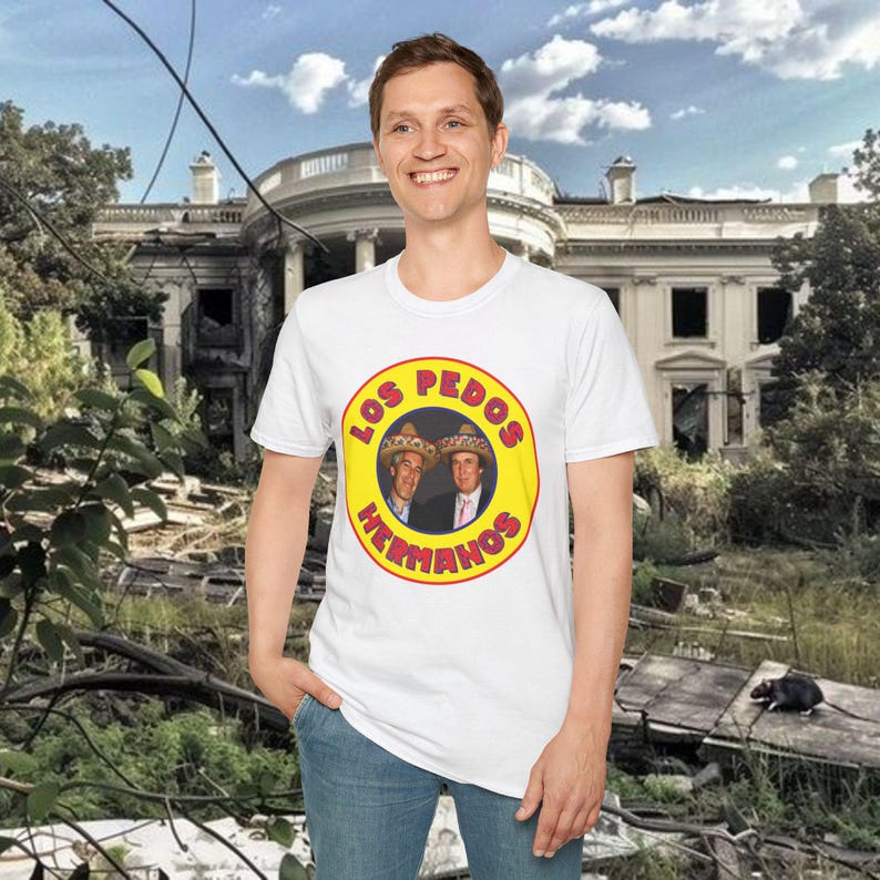 Los Pedos Hermanos Retro Trump Epstein Camiseta imagen 4