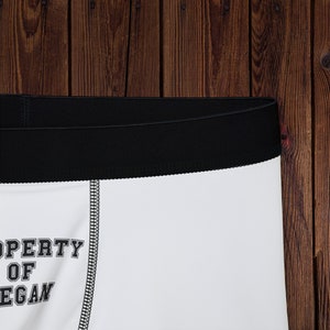 Property of Boxers, Custom Men's Underwear, Funny Gift for Him, Grooms Gifts, Personalized Boxers, Men's Gift Ideas image 4