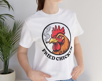 Fried Chicken T-Shirt | Funny Retro Logo Tee