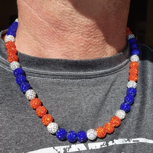 Baseball and Softball Bling Beaded Necklace or Bracelet - Baseball Necklace Gifts Rhinestone Discoball Drip Accessories