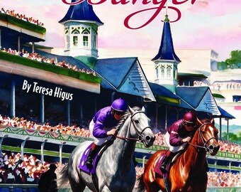 Copia autografata di Derby and Danger, quinto libro della serie di gialli "cozy mystery" di Hoople's Haven.