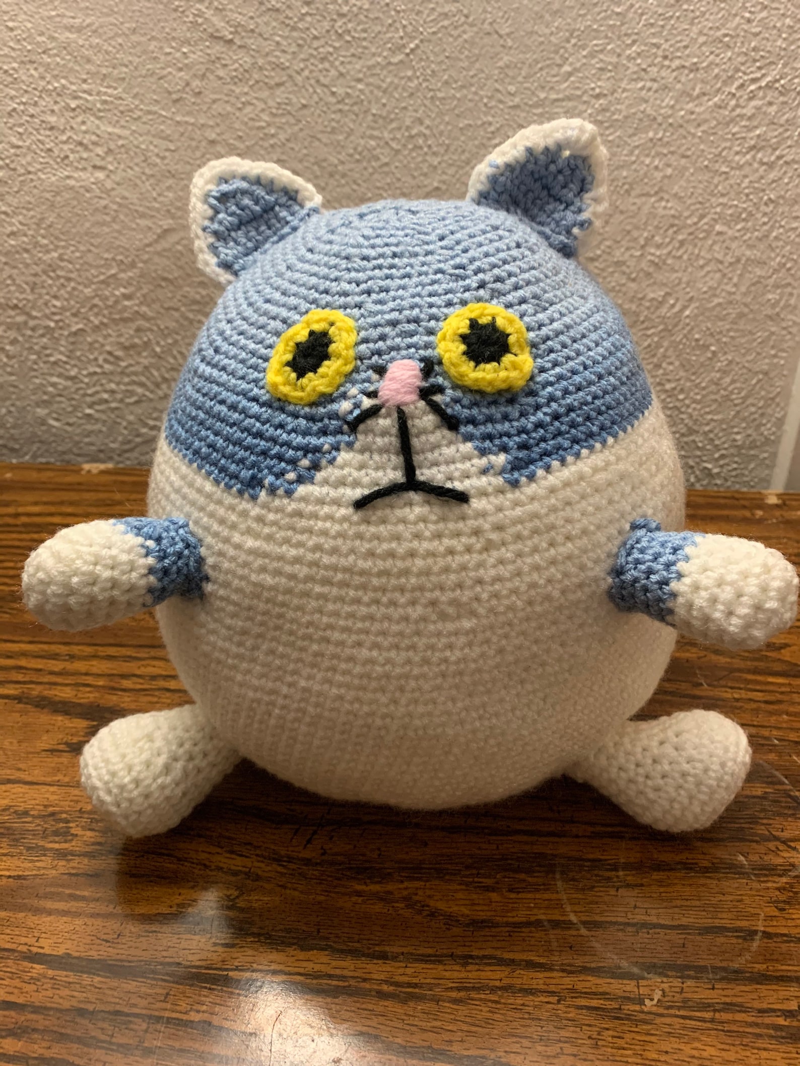 Fat cat stuffie crochet cat Amigurumi cat fat cat plush | Etsy