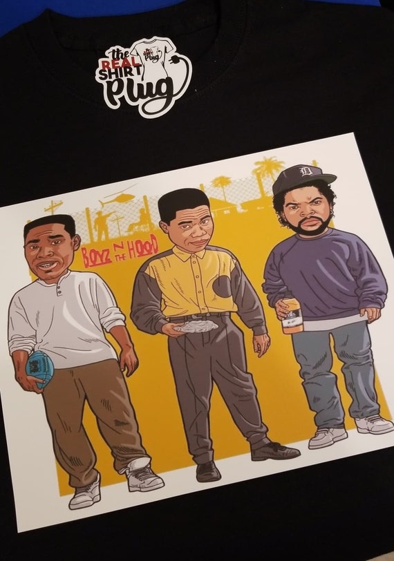 HOOD T Shirt//black Movie//ice Cube 