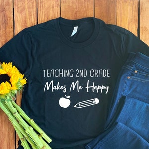 Second Grade Teacher Shirt • Second Grade Shirt • 2nd Grade Teacher • 2nd Grade Teacher Gift • Teacher Shirt • Teacher T-shirt • Unisex Tee