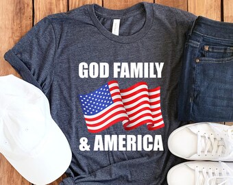 Chemise American Pride • Chemise patriote américain • Chemise patriotique • T-shirt patriotique • J'aime les États-Unis • Chemise drapeau américain • T-shirt américain