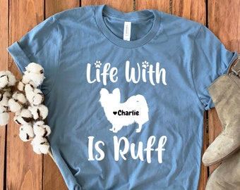 Personalized Papillon Shirt • Custom Papillon Shirt • Papillon Mom • Papillon Tshirt • Papillon Dog Shirt • Papillon Gift • Papillon Dog Mom