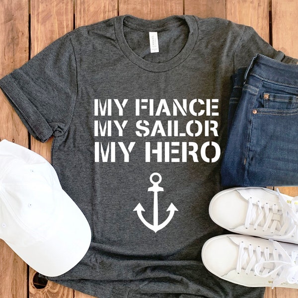 Navy Fiance Shirt • Navy Fiance Gift • Proud Navy Fiance • Military Fiance • Navy Shirt • US Sailor Fiance • Navy Fiance T-Shirt • Navy Gift