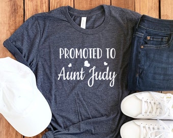 Cute Aunt Shirt • Personalized Aunt Shirt • New Aunt Gift • New Aunt Shirt • Aunt T-shirt • New Aunt Gift • Gift for Aunt • Unisex Tee