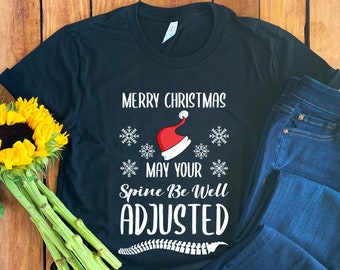 Chiropractic Christmas Shirt • Christmas Gift for Chiropractor • Chiropractor Shirt • Chiropractic T-Shirt • Chiropractor Student Gift