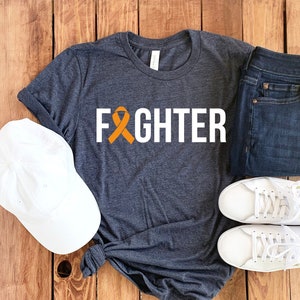 Leukemia Fighter Shirt • Leukemia Awareness Shirt • Leukemia T-Shirt • Orange Ribbon T-Shirt • Leukemia Support Shirt • Unisex Tee