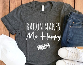 Bacon T-Shirt • Bacon Lover Shirt • Bacon Lover Gift • Bacon Gift • Bacon Tee • I Love Bacon • Funny Bacon Top • Foodie Shirt • Foodie Gift
