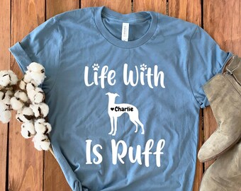Personalized Whippet Shirt • Custom Whippet Shirt • Whippet Mom • Whippet T-Shirt • Whippet Lover Shirt • Whippet Gift • Whippet • Dog Mom