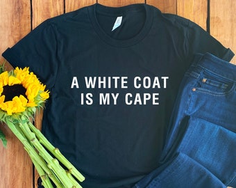 Blouse blanche • T-shirt de médecin • Chemise de médecin • Chemise de faculté de médecine • Chemise du futur médecin • Cadeau d'école de médecine • École de médecine • T-shirt de docteur