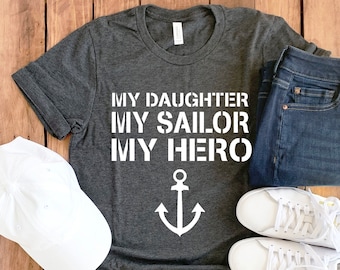 Navy Mom Shirt • Navy Mom Gift • Navy Daughter • Proud Navy Mom • Military Mom Shirt • Gift For Navy Mom • Navy Mother • Navy Daughter Shirt