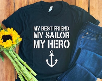 Navy Best Friend Shirt • Navy Best Friend Gift • Proud Navy Shirt • Military Best Friend • Navy Shirt • US Navy Shirt • Navy T-Shirt • Navy