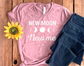 New Moon Shirt • Moon Phase Shirt • Lunar Shirt • Phases Of The Moon • Moon Shirt • Moon Child Shirt • Moon Phases • Lunar Phases