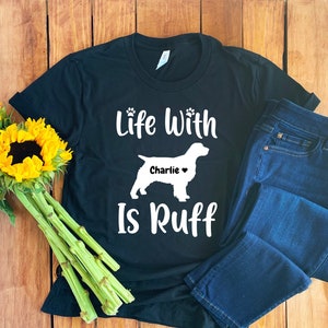 Personalized English Springer Spaniel Shirt • Custom English Springer Spaniel Shirt • English Springer Spaniel Spaniel Mom • Dog Mom Shirt