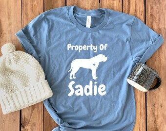 Personalized Mastiff T-shirt • Custom Mastiff Shirt • Mastiff Mom Gift Shirt • English Mastiff Tee • Mastiff Lover T-shirt • Unisex Tee
