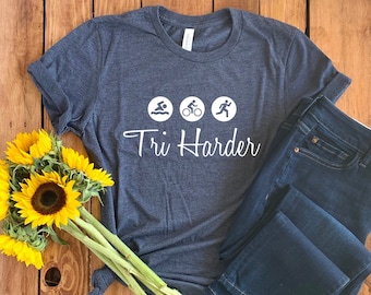Triathlon Shirt • Triathlon • Triathlon Gift • Ironman Triathlon • Ironman Shirt • Triathlete Shirt • Swim Bike Run • Marathon • Unisex Tee