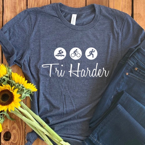 Triathlon Shirt Swim Bike Run Shirt Triathlon Gift Race Etsy