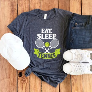 Eat Sleep Tennis Shirt • Gift For Tennis Player • Tennis Shirt • Tennis Gift • Tennis T-Shirt • Tennis Coach Gift • Tennis Mom • Sports Tee