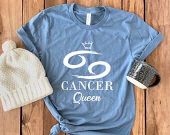 Cancer Astrology Shirt • Cancer Queen Tee • Zodiac Sign T-Shirt • Gift For Cancer • Cancer T-Shirt • Cancer Zodiac Shirt • Unisex Tee