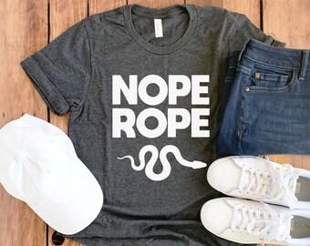 Nope Rope Shirt • Snake Shirt • Womens Snake Shirt • Snake Owner • Corn Snake Shirt • Snake Print Shirt • Snake Hoodie • Snake Sweatshirt