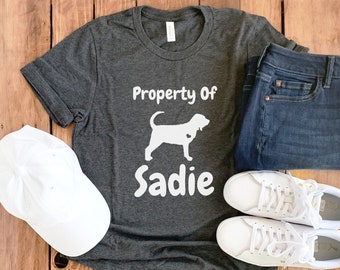 Personalized Bloodhound T-shirt • Custom Bloodhound Shirt • Bloodhound Mom Shirt • Bloodhound Gift T-shirt • Bloodhound Tee • Unisex Tee