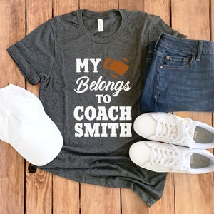 Personalized Coach Wife Shirt • Football Coach Wife Shirt • Football Coach T-shirt • Coaches Wife Tee • Gift for Coach • Football Shirt