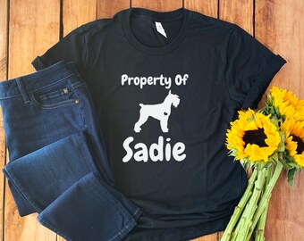 Personalized Schnauzer Shirt • Custom Schnauzer Shirt • Schnauzer Mom Shirt • Schnauzer Gift Shirt • Schnauzer Lover Shirt • Unisex Tee