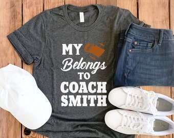 Personalized Coach Wife Shirt • Football Coach Wife Shirt • Football Coach T-shirt • Coaches Wife Tee • Gift for Coach • Football Shirt