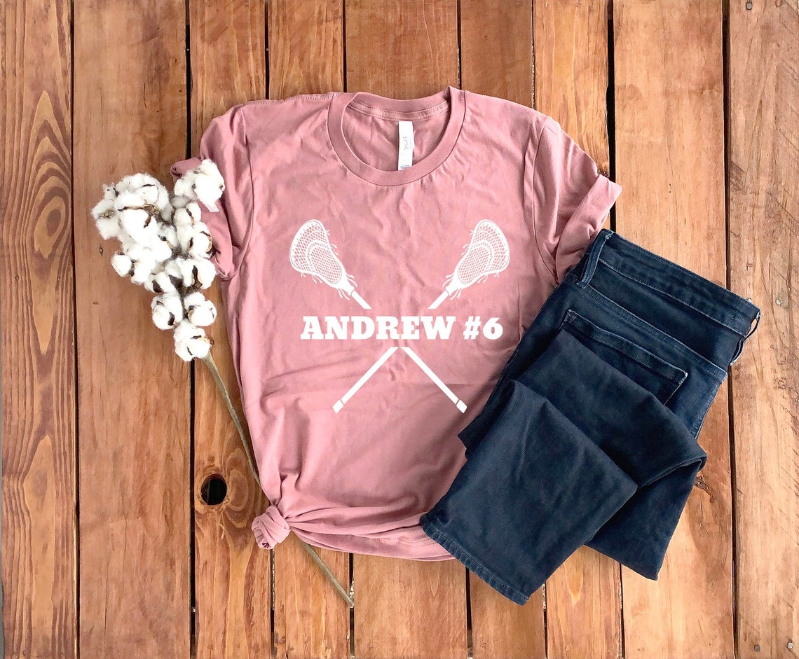 Personalized Lacrosse Mom Shirt Lacrosse Mom Gift Lacrosse Etsy
